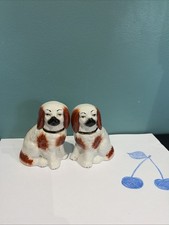 ANTIQUE JAPANESE CHIN DOG FIGURINES