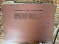 VINTAGE 1938 WESTINGHOUSE AIA FILE FOR COMPLE...