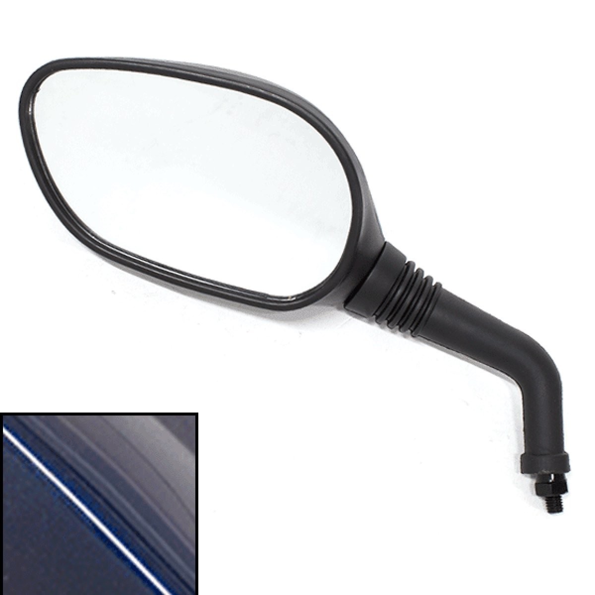 Left Mirror Metallic Blue for WY125T-74 Side Mirror Black Scooter Side View Unit