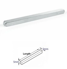 BATHROOM door  Handle Spindle Bar Square Rod Through Door 5mmx90mm   