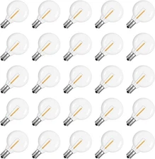 Meconard G40 1.57 Inch Led Replacement Light Bulbs, E12 Screw Base Shatterproof 