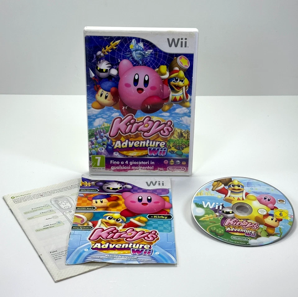 KIRBY'S ADVENTURE ITA Nintendo Wii / WII U Completo Italiano multilingue EUR PAL - Immagine 2 di 4