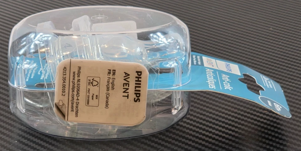 Biberón anticólicos Philips Avent 4 pezones de flujo paquete de 2, 6 meses+ Foto 3 de 4