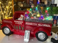 HUGE " CHRISTMAS TRUCK DELIVERY TREES / 8 MODES LED