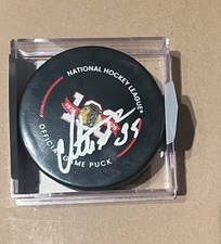 ilya mikheyev Chicago Blackhawks Official Game Puck 100 Anniversary Autographed