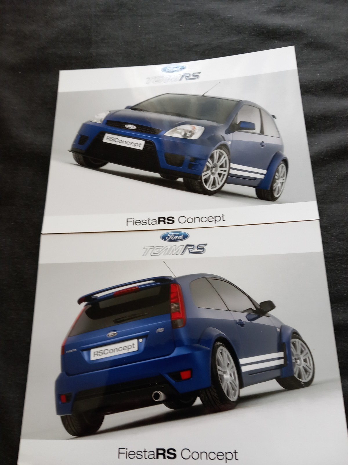 Ford Fiesta RS Concept/Prototype Car Press Photo Photographs X2 Rare