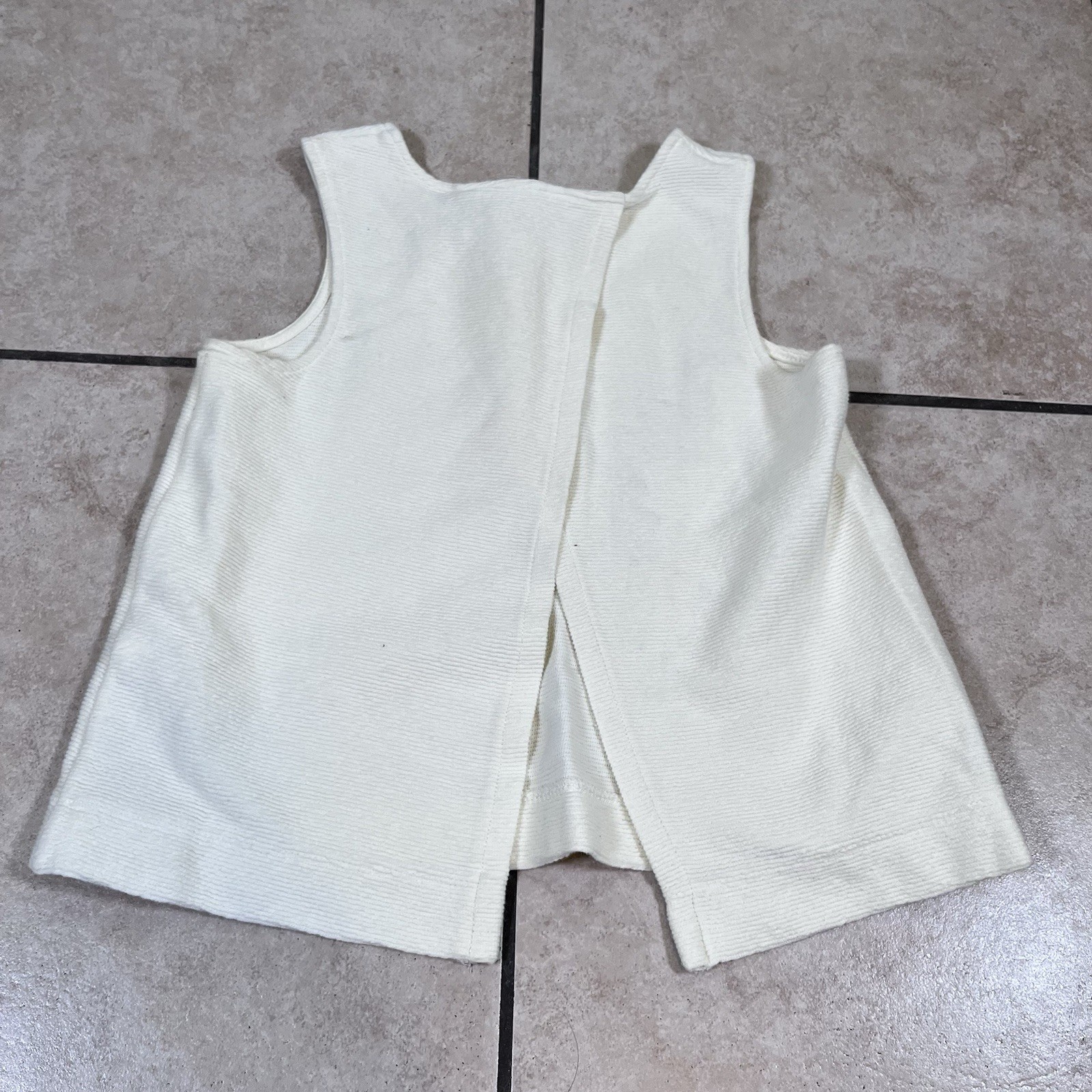 Madewell Texture & Thread Split-Back Shell Top Cr… - image 3