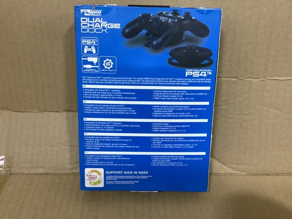KMD Dual Charging Charge Dock USB Playstation 4 PS4 Controllers - Image 2 of 3
