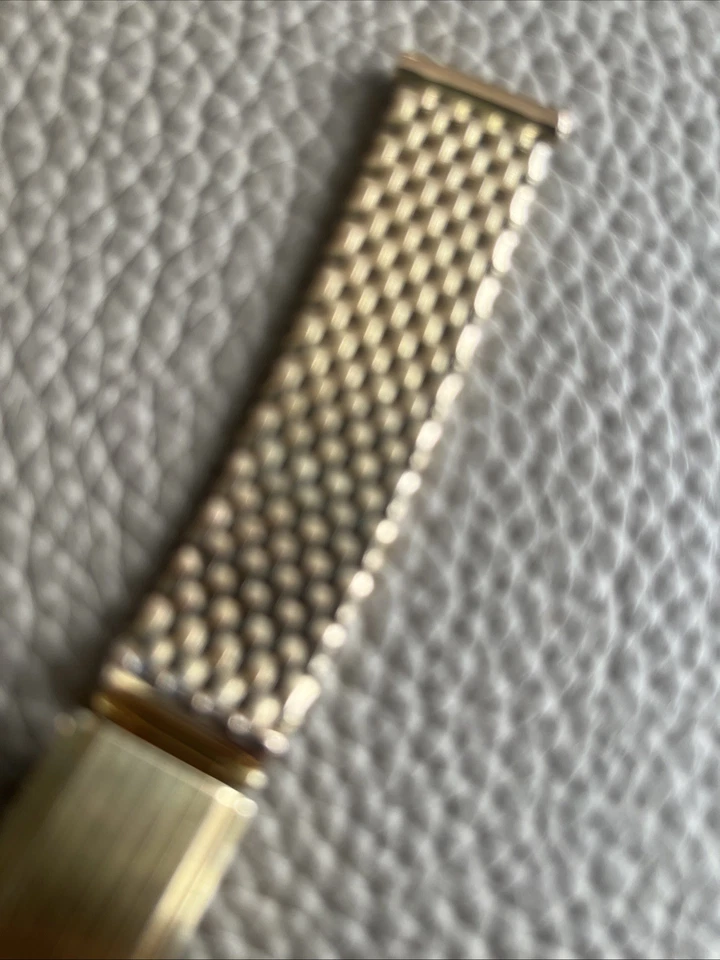 Vintage Kreisler USA Gold Filled Watch Bracelet 16MM Ends Slide Lock Adj Clasp - Image 3 of 4