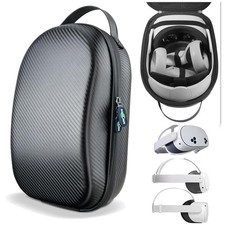 Meta Quest 3S/3/2  Case - Lightweight Carbon Fiber Protection for Travel