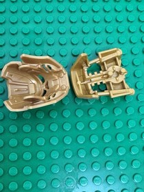 LEGO 70787 TAHU Bionicle 19052 & 19087 - Pearl Gold KANOHI Mask of Fire & Armor