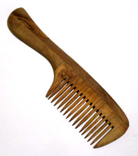   USA New Genuine OLIVE WOOD Comb Normal/Curly/Fine/Wet/ALL HAIR TYPES 8.75" Long