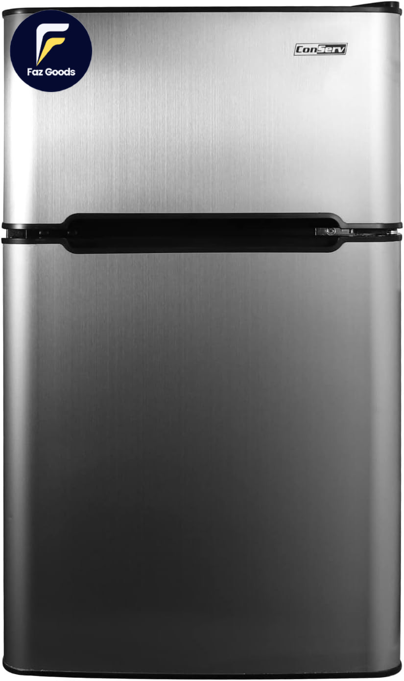 Conserv 19" STAINLESS Compact 2 Door Mini Refrigerator 3Cf R