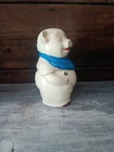 Vintage 1940's Shawnee Pottery Smiley Pig Cookie Jar Blue Scarf Made In USA — photo 2