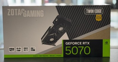 Zotac Gaming GeForce RTX 5070 Twin Edge - 12GB GDDR7, HDMI, 3x DP Grafikkarte