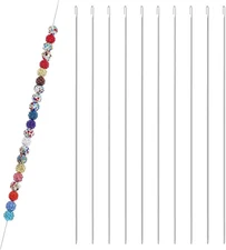 MAGICLULU 10Pcs Big Eye Beading Needle Curved Needles for As Shown 