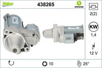 Anlasser Starter Valeo Origins - New O.E. Technologie 438265 FüR Cls Klasse Clk