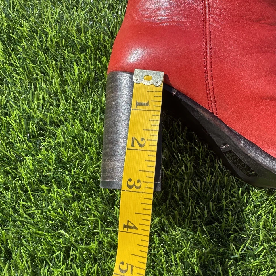 Free People Grayson Vibrante Rojo Tacón Nnee - Botas Altas Talla 37 o 6.5-7 Foto 4 de 4