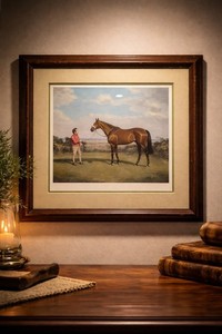 Lionel Hamilton-Renwick Red Rum 1977 Signed Lithograph 155/250 Framed