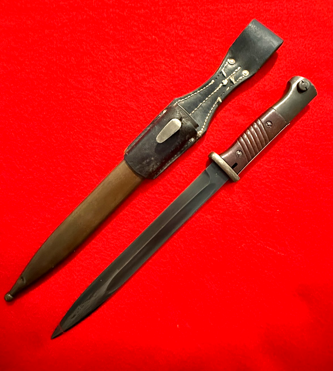 RARE Original WW2 German K98 Bayonet 44 fnj Alexander Coppel w