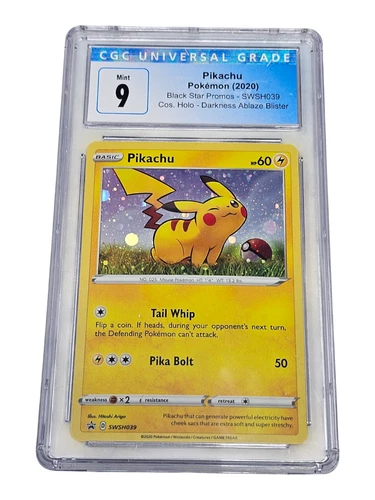 Pikachu SWSH039 Black Star Promos Holo CGC 9 Mint 8072