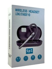 Bluetooth Headset V5.3, Wireless Bluetooth Earpiece with 600mAh Charging Case