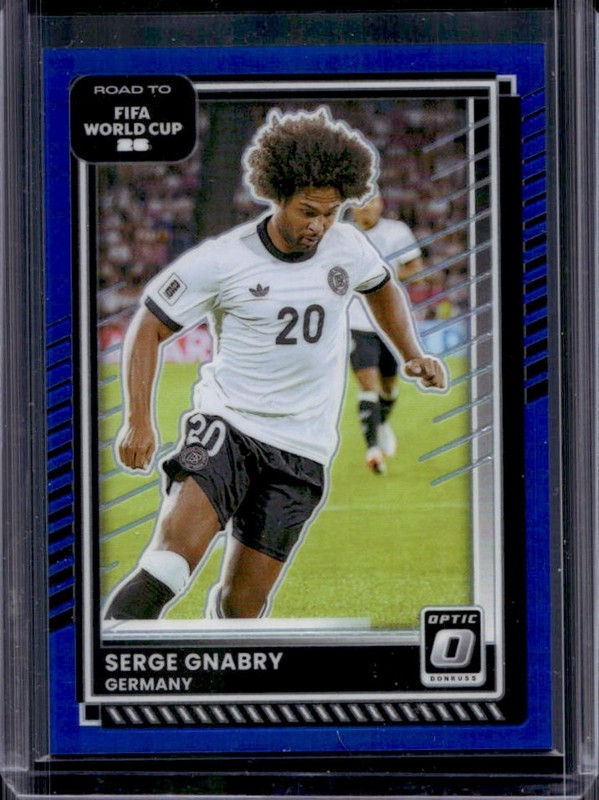 2025-26 Panini Donruss Road to FIFA World Cup 26' Serge Gnabry Optic Blue #/75