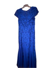adrianna papell formal dress blue size 12
