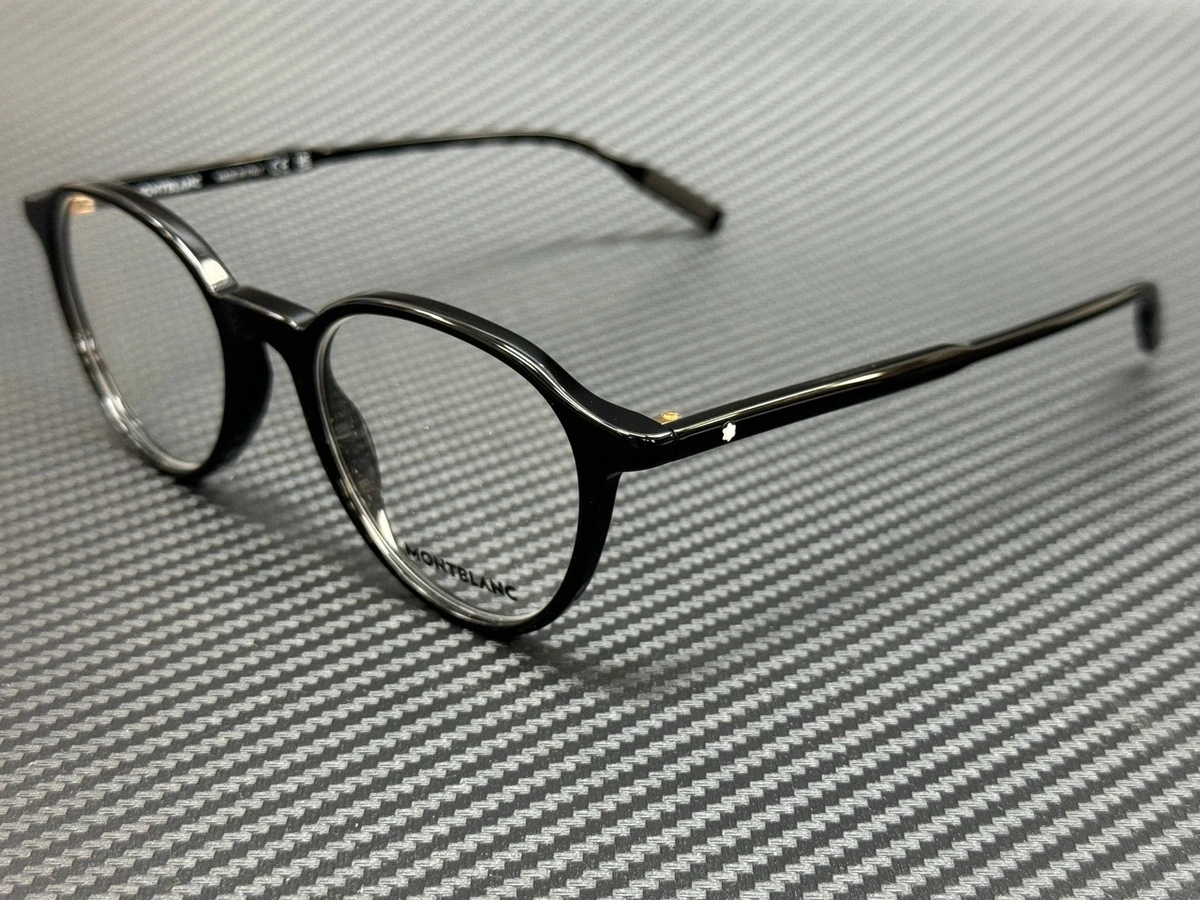 Montblanc Women Eyeglasses Black Demo Pilot MB0198O 001 NEW AUTHENTIC Montblanc Men Black Eyeglass Frames for sale | eBay main image 3