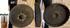 Vintage 23 inch Hand-tooled Burmese Nipple Gong
