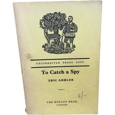 To Catch a Spy Eric Ambler Uncorrected Proof 1964 Paperback