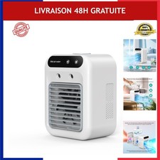 Climatiseur Mobile Silencieux 4 en 1, Rafraîchisseur d'Air Portable 500 ml USB