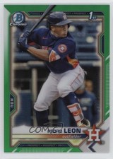 2021 Bowman Chrome Prospects Green Refractor /99 Pedro Leon #BCP-189 12i0