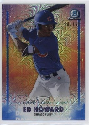 2021 Bowman Chrome Dawn of Glory Mega Box Mojo Blue Refractor /150 Ed Howard 7eo