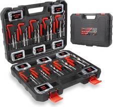 Thread Repair Kit 261 Piece Helicoil SAE Metric HSS Drill