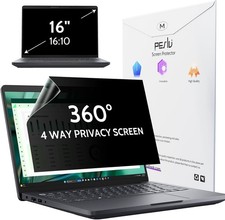 16 Inch 16:10 Aspect Ratio Laptop Privacy Screen, 360 4 Way Anti-Glare Filter