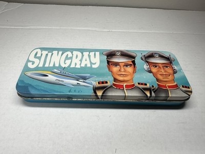 1992 Stingray Gerry Anderson Metal Pencil Box Troy Tempest Lt. George Sheridan