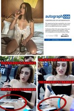 Rachel Sennott signed 8x10 Photo EXACT PROOF x SEXY LINGERIE I Love LA ACOA COA