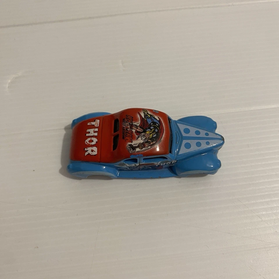 Hot Wheels Marvel The Mighty Thor ‘40 Ford Coupe Car 2001 Mattel Made Thailand - Image 2 of 4