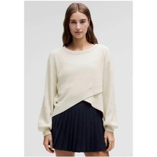 LULULEMON Reversible Crossover Sweater in Bone XS 128