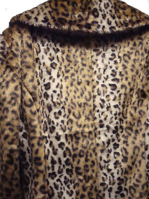 Manteau Femme Léopard Fausse Fourrure Alfani - Taille OX, Neuf Avec étiquette, Retail 189€, Polyester/acrylique