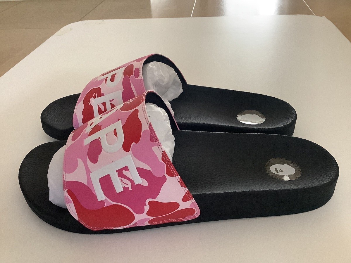 BAPE 1ST CAMO SLIDE SANDALS