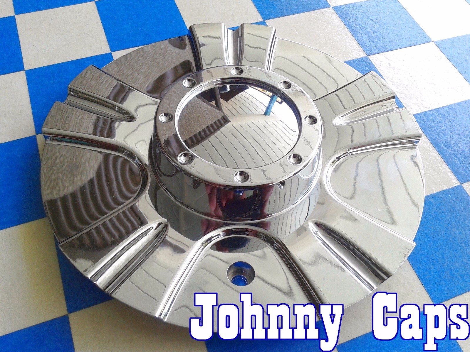 UNKNOWN CABO? Wheels [55] Chrome Center Cap # C118-2 Custom Wheel Center Cap (1)