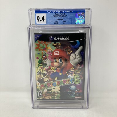 Mario Party 6 Nintendo GameCube Sealed CGC Graded 9.4 A+
