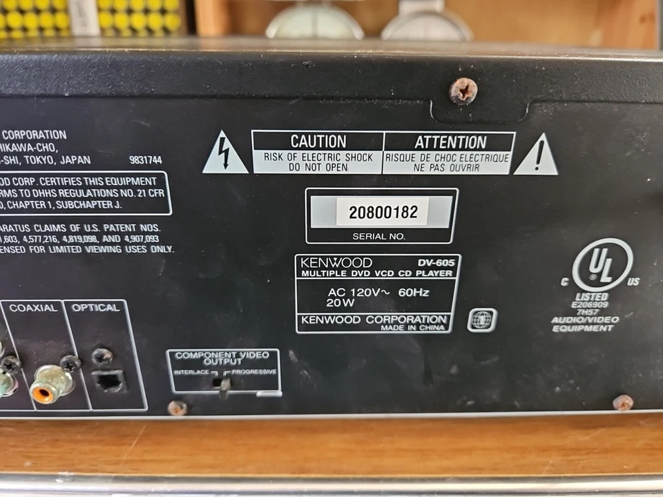 Reproductor de DVD Kenwood DV-605. Solo piezas que no funcionan Foto 4 de 4