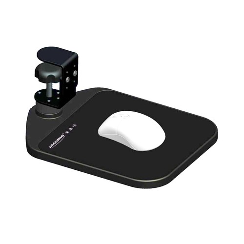 Ergonomic Mouse Pad with Adjustable Under Desk Table Wrist Rest Platform - Black - Picture 12 of 12