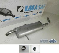 Imasaf ESD Auspuff Endtopf für Alfa Romeo + Lancia 166 + Kappa + SW 2.4 JTD