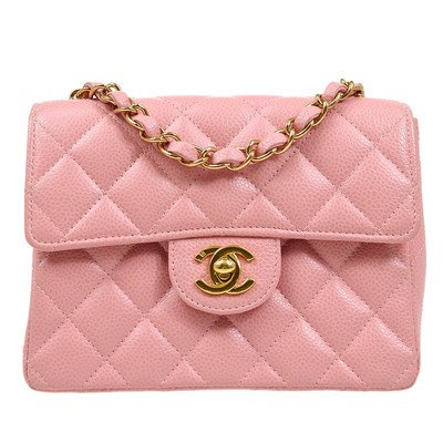 pink square purse