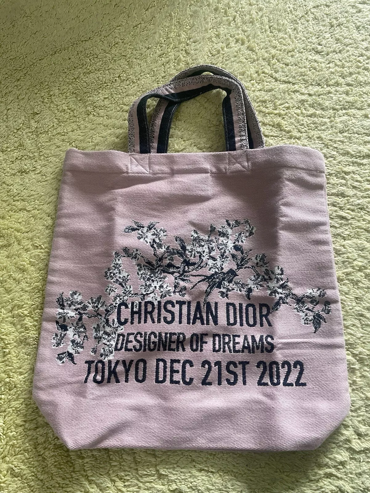 Sac fourre tout en coton Christian Dior limité 