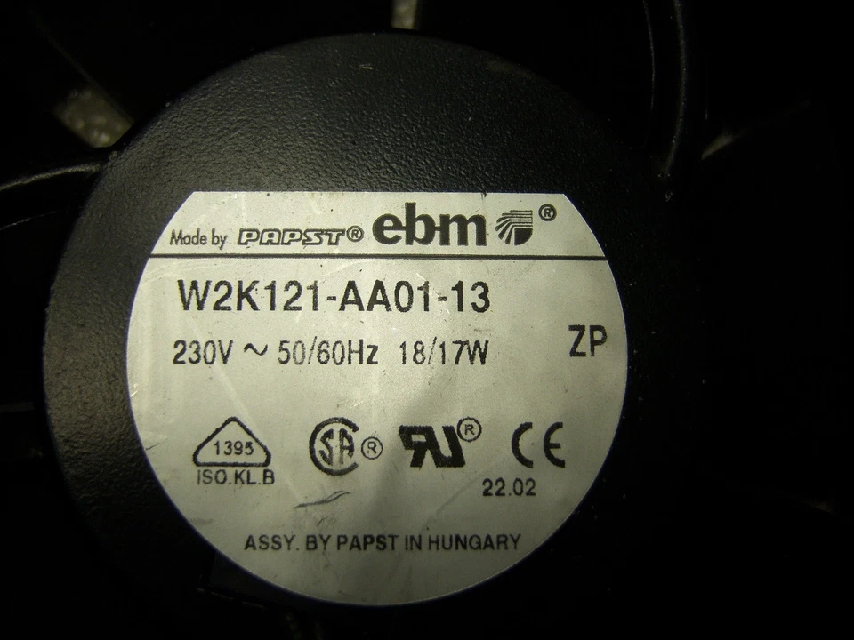 PAPST W2K121-AA01-13 230 V AC 18 W Component Fan - Image 2 of 3
